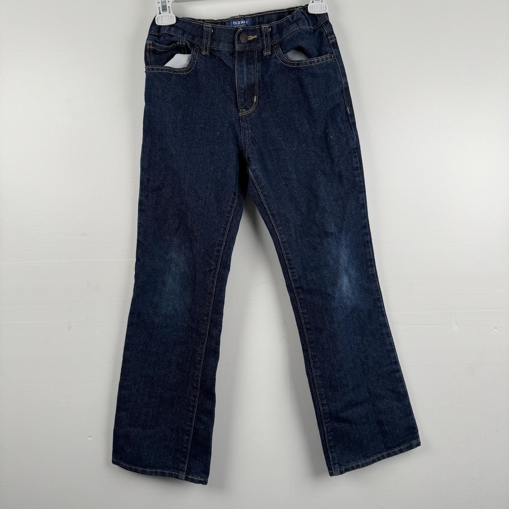 Old Navy Jeans Boys 12 (22x25) Regular Blue Loose Boot-Cut Semi Evase Straight